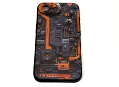 iPhone16e用ソフトケース　メカニカルデザイン