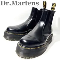 ドクターマーチン 厚底 チェルシーブーツ 黒 UK8 サイドゴアブーツ QUAD