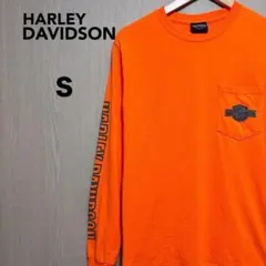 HARLEY-DAVIDSON ロングTシャツ　Ｓ　オレンジのサムネイル