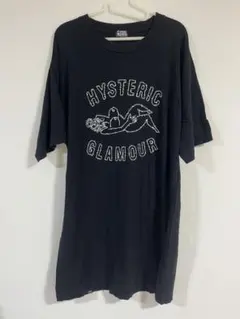 MISS HYSTERIC刺繍 ワンピース Tシャツ ヒスママ ブラックのサムネイル