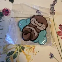 カワウソ アクリルスマホホルダー