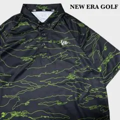 美品 NEW ERA GOLF タイガーストライプカモ ポロシャツ Mのサムネイル