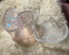 レジン 小物入れ薄紫 ミニハート小物入れSALEセット