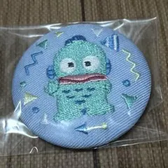サンリオ　刺繍缶バッジ　ハンギョドン