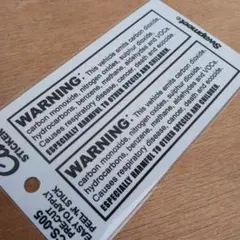 アメリカ WARNING ステッカーセット(レプリカ)