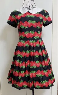 Jane Marple ストロベリーボーダーワンピースのサムネイル
