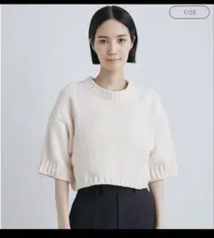 新品タグ付き⭐︎miesroheローゲージモールチャンキーニット