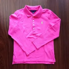 Ralph Lauren ピンク キッズポロシャツ 6X(125センチ)