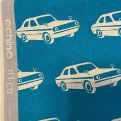 echino 車柄 綿麻生地