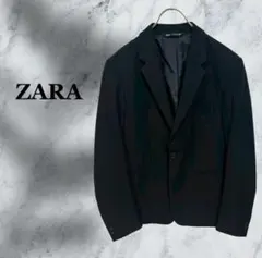 ZARA『ザラ』テーラード ジャケット【F】ブラック 黒 シングル フォーマル