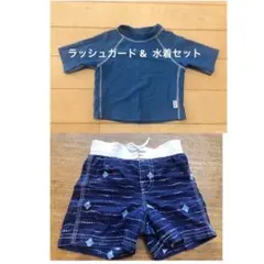 iplay アイプレイ　ラッシュガード　24months エイ柄水着　セット