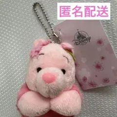 ディズニー　くまのプーさん　桜　プラッシュキーチェーン　ぬいぐるみキーホルダー