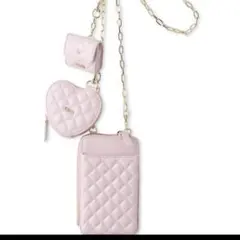 FURFUR キルティング3SETマルチショルダー ピンク