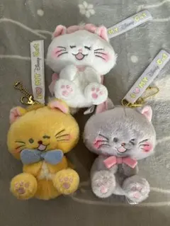 ディズニーおしゃれキャット3体セット　えちがわのりゆき　猫の日　ディズニーストア
