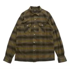 【美品】WTAPS ダブルタップス 長袖オンブレチェックシャツ グリーン系 メルカリ