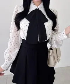 INGNI シアーボウタイブラウス　ホワイト系その他3