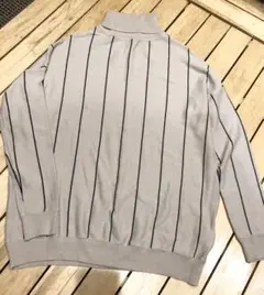 grove☆ストライプタートルニット