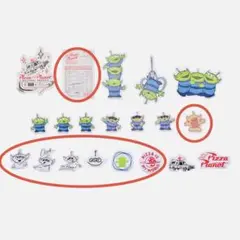 トイストーリー リトルグリーンメン ステッカー ピザプラネット【バラ】