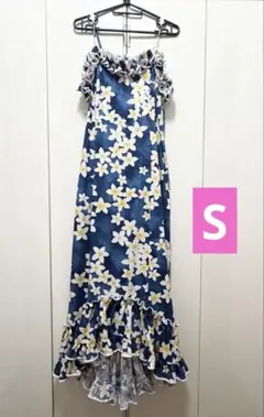【極美品】ケイトスペード ロングワンピース ブルー 花柄 オフショルダー M 極美品】ケイトスペード ロングワンピース ブルー 花柄 オフショルダー
