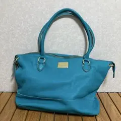 アンシェリ ancherï 本革 レザー トートバッグ ハンドバッグ 金属ロゴ