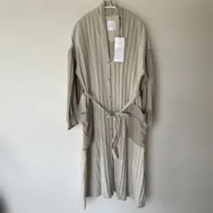新品タグ付き サクラ 23SS リネン コットン バスケット ロングジレ 38 