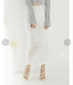 LILY BROWN バックリボンフリル2wayスカート