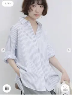 サマンサモスモス　ワイシャツ　Lサイズ　透け感