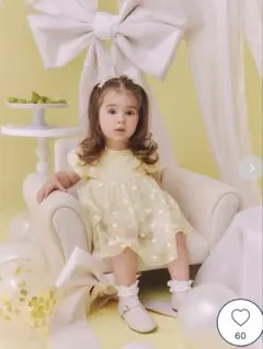 ジェラートピケ　デイジーチュールロンパース　70