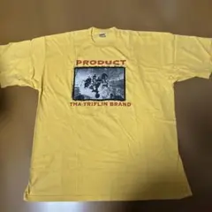 PRODUCT 黄色 XL ヘビーTシャツ プリント入り メンズTシャツ 日本製