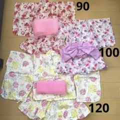 浴衣　女の子　90 100 120 姉妹　ブランシェス