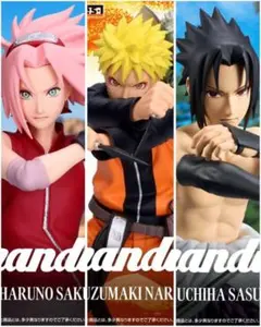 BANPRESTO フィギュア3体セット 春野サクラ ナルト サスケ