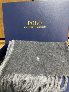 POLO RALPH LAUREN グレー マフラー ONE SIZE