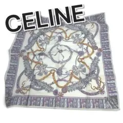 ム*カ様 70273 CELINE 大判ハンカチ 花とリボン　Aランクのサムネイル