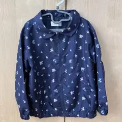 西松屋　アウター　ブルゾン　花柄　ネイビー