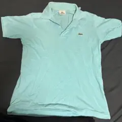 LACOSTE ラコステ ポロシャツ ペルー製 フレンチ企画 水色