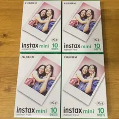 FUJIFILMのinstax mini用インスタントフィルム10枚入り4パック