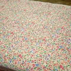 小花柄プリント綿生地