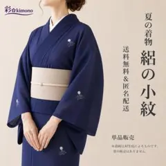 S156》夏着物 小紋 黒 紺 絽 単品 対象身長～160cm 送料無料 - メルカリ