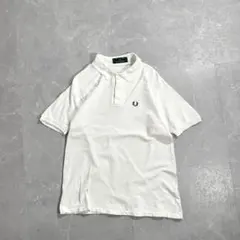 90s Fred Perry イングランド製 半袖ポロシャツ M3 42 L 白のサムネイル