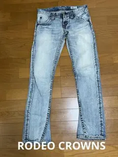 RODEO CROWNS ライトブルーデニム ＆ GRLストレートジーンズ