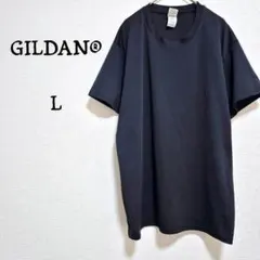 ギルダン【GILDAN】ブラックTシャツ メンズ 速乾素材 シンプル L