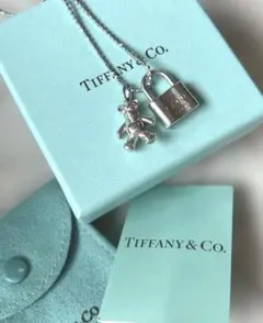 Tiffany & Co. テディベアチャーム シルバー Tiffany & Co. - ティファニー テディベア ネックレス SV925