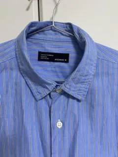 ZARA ストライプ コットン長袖ロングシャツ