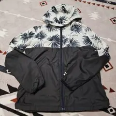 BILLABONG ボタニカル柄 フード付き ジップアップジャケット