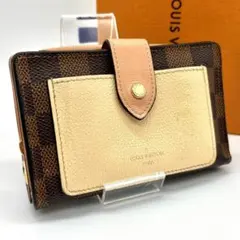 【正規品】ルイヴィトン 二つ折り財布 ダミエ ジュリエット ピンク
