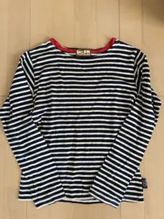 ボーダー長袖Tシャツ　150 マリン