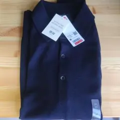 UNIQLO メリノニットポロセーター ネイビー Mサイズ