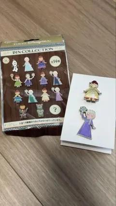 東京ディズニーシー ピンバッジコレクション 2個セット　アナと雪の女王
