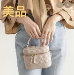 RANDA キルティング2wayミニバニティバッグ