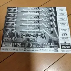 ハッピードリームサーカス吉川公演 特別割引入場券 自由席　5枚のサムネイル